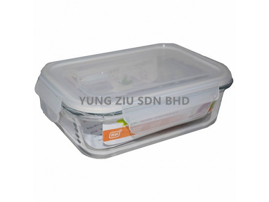 R170#630M GLASS CONTAINER(RECTANGLE)(680ML)